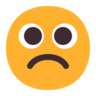 空心哭脸 Emoji ☹ image - Microsoft Classic 2D style