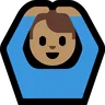 Man Gesturing Ok: Medium Skin Tone Emoji 🙆🏽‍♂️ image - Microsoft Windows 10 Segoe UI Emoji style