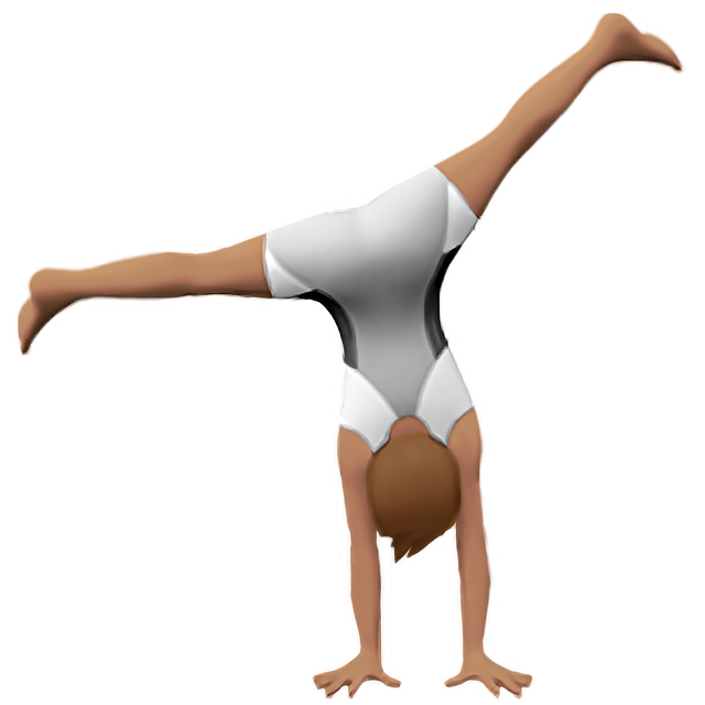 Person Cartwheeling: Medium Skin Tone