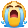 Cara de llanto fuerte Emoji 😭 image - Huawei Harmony OS style