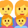 Family: Man, Woman, Girl, Boy Emoji 👨‍👩‍👧‍👦 image - Twitter / X (Twemoji) style