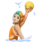 Person Playing Water Polo: Medium-Light Skin Tone