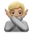 Person Gesturing No: Medium-Light Skin Tone