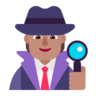 Detective: Medium Skin Tone Emoji 🕵🏽 image - Microsoft Classic 2D style