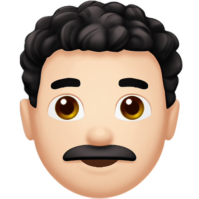 Man: Light Skin Tone, Curly Hair