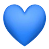 Cœur bleu Emoji 💙 image - Huawei Harmony OS style