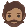 Person: Medium Skin Tone, Beard Emoji 🧔🏽 image - Google Noto Color style