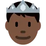 Prince: Dark Skin Tone Emoji 🤴🏿 image - Twitter / X (Twemoji) style