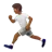 Person Running: Medium-Dark Skin Tone
