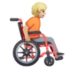Person In Manual Wheelchair Facing Right: Medium-Light Skin Tone Emoji 🧑🏼‍🦽‍➡️ image - Samsung style