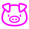 Emoji Sertés arca 🐷 image - Docomo style