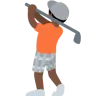 Person Golfing: Dark Skin Tone Emoji 🏌🏿 image - Twitter / X (Twemoji) style