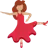 Woman Dancing: Medium Skin Tone