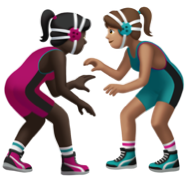 Women Wrestling: Dark Skin Tone, Medium Skin Tone