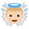 Baby Angel: Medium-Light Skin Tone Emoji 👼🏼 image - EmojiTwo style