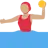 Woman Playing Water Polo: Medium Skin Tone