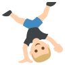 Person Cartwheeling: Medium-Light Skin Tone Emoji 🤸🏼 image - EmojiTwo style