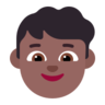 Boy: Medium-Dark Skin Tone Emoji 👦🏾 image - Microsoft Classic 2D style