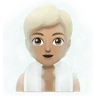 Person In Steamy Room: Medium-Light Skin Tone Emoji 🧖🏼 image - Huawei Harmony OS style