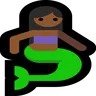 Mermaid: Medium-Dark Skin Tone Emoji 🧜🏾‍♀️ image - Microsoft Windows 10 Segoe UI Emoji style