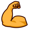 Emoji Hajlított bicepsz 💪 image - Emojidex style