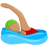 Person Swimming: Medium Skin Tone Emoji 🏊🏽 image - Facebook Messenger (2016) style