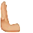Leftwards Pushing Hand: Medium-Light Skin Tone