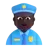 Police Officer: Dark Skin Tone