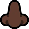 Nose: Dark Skin Tone Emoji 👃🏿 image - Microsoft Windows 10 Segoe UI Emoji style
