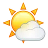 Soleil blanc et petit nuage