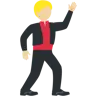 Man Dancing: Medium-Light Skin Tone Emoji 🕺🏼 image - Twitter / X (Twemoji) style