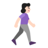 Woman Walking Facing Right: Light Skin Tone Emoji 🚶🏻‍♀️‍➡️ image - Microsoft Classic 2D style