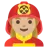 Woman Firefighter: Medium-Light Skin Tone