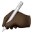 Writing Hand: Dark Skin Tone