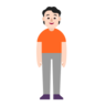Person Standing: Light Skin Tone Emoji 🧍🏻 image - Microsoft Classic 2D style