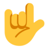 Eu te amo mão sinal Emoji 🤟 image - Microsoft Classic 2D style