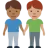 Men Holding Hands: Medium-Dark Skin Tone, Medium Skin Tone