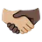 Handshake: Medium-Light Skin Tone, Dark Skin Tone