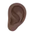 Ear: Dark Skin Tone