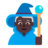 Woman Mage: Dark Skin Tone