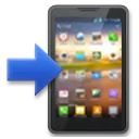 Mobile Phone With Arrow