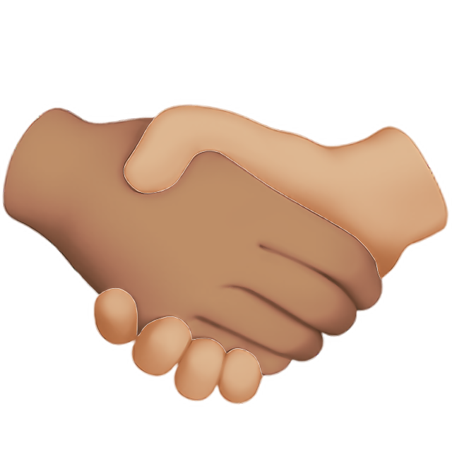 Handshake: Medium Skin Tone, Medium-Light Skin Tone