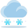 Nube con nieve Emoji 🌨 image - Skype style