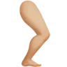 Leg: Medium-Light Skin Tone Emoji 🦵🏼 image - Apple style