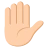 Raised Hand: Medium-Light Skin Tone