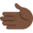 Leftwards Hand: Dark Skin Tone