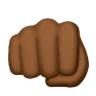 Oncoming Fist: Medium-Dark Skin Tone Emoji 👊🏾 image - Huawei Harmony OS style