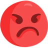 Эмодзи Лицо, надувшее губы 😡 image - Facebook Messenger (2016) style