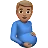 Pregnant Man: Medium Skin Tone