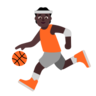Person Bouncing Ball: Dark Skin Tone Emoji ⛹🏿 image - Microsoft Classic 2D style